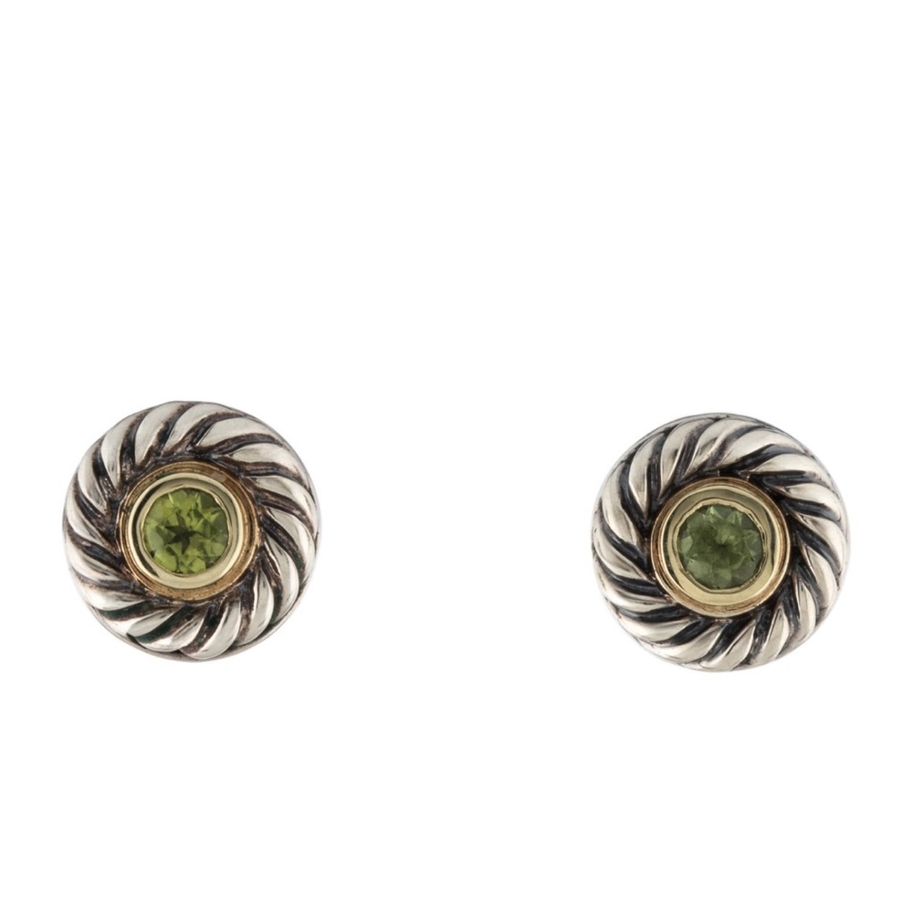 David Yurman Cookie Peridot Earrings